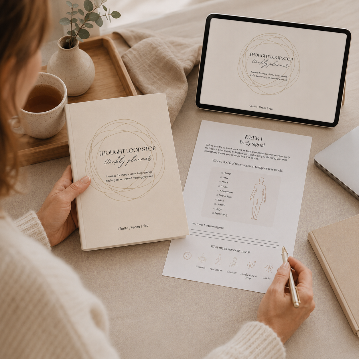 Thought Loop-STOP 4 Week Planner