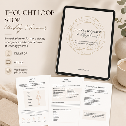Thought Loop-STOP 4 Week Planner