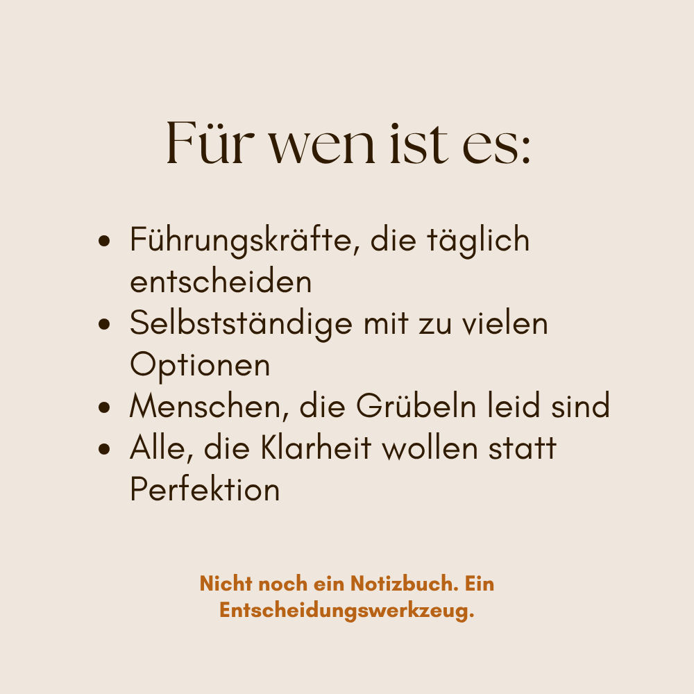 Decision Journal - Deutsch