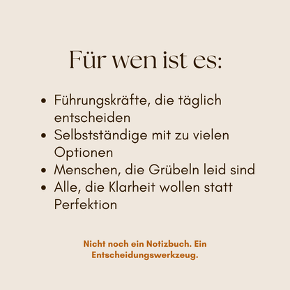 Decision Journal - Deutsch