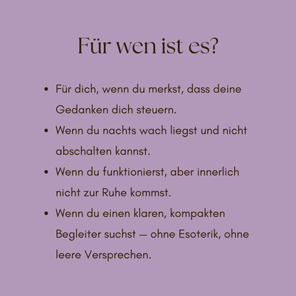Raus aus dem Gedankenkarussel - Workbook