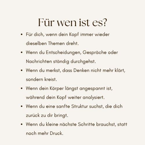 Gedankenkarussell-Stop Wochenplaner