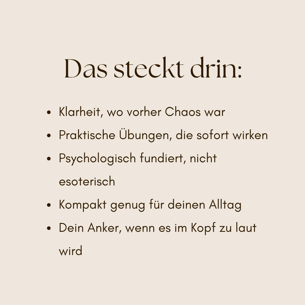 Raus aus dem Gedankenkarussel - Workbook