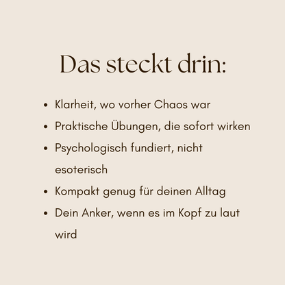 Raus aus dem Gedankenkarussel - Workbook