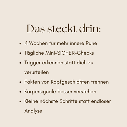 Gedankenkarussell-Stop Wochenplaner